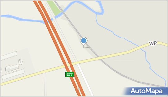 Trafostacja, DK E777, Krosno-Młyn - Trafostacja