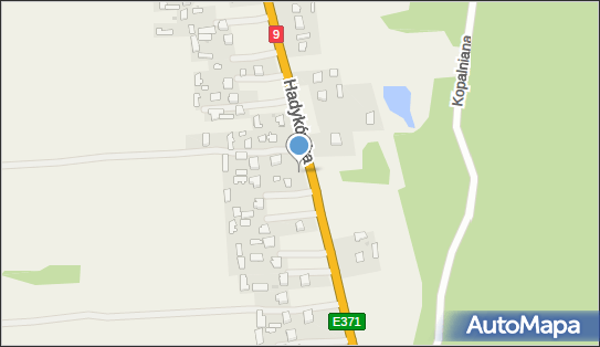 Trafostacja, DK E3719, Hadykówka - Trafostacja