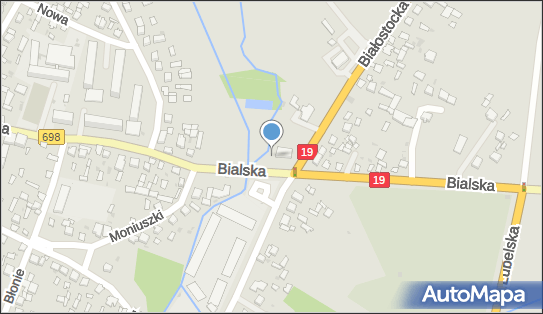 Trafostacja, DW 698, Bialska, Łosice - Trafostacja
