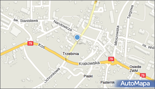 Trafostacja, DW 791, Ochronkowa, Trzebinia - Trafostacja