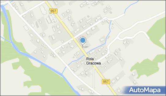 Trafostacja, DW 957, Rola Gracowa - Trafostacja