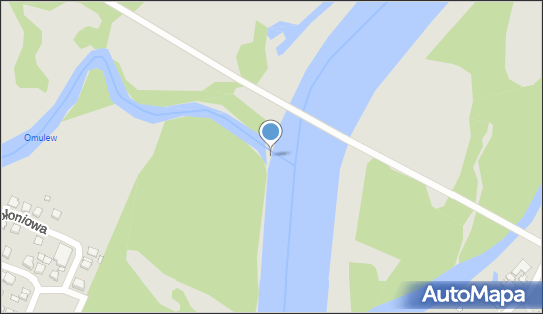 Ujście rz. Omulew - rz. Narew, Jabłoniowa, Ostrołęka 07-410 - Ujście