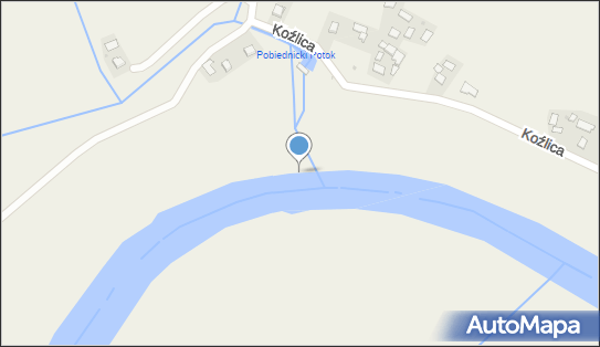 Ujście rz. Śluza do rz. Wisła [L105, Koźlica, Koźlica 32-125 - Ujście