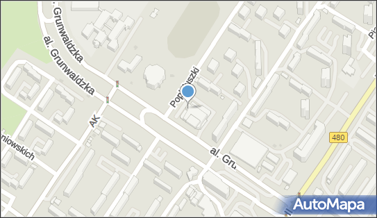 Ułatwienie dla niepełnosprawnych, Popiełuszki Jerzego, bł. ks. 2 98-200 - Ułatwienie dla niepełnosprawnych