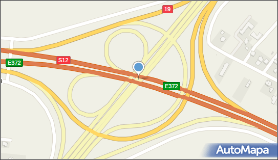 Węzeł 12/38 Lublin Rudnik, S12, S17, S19, DW835, E372, Elizówka - Węzeł drogowy