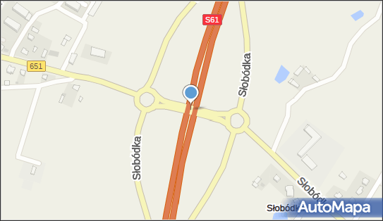 Węzeł 20 Szypliszki, S61, DW651, E67, Słobódka - Węzeł drogowy