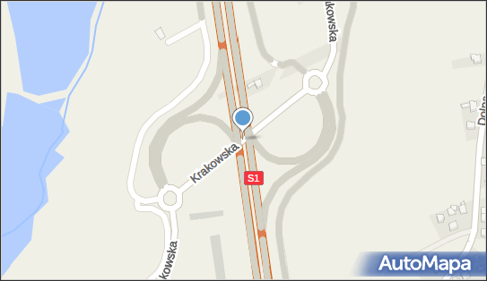 Węzeł 23 Stara Wieś, Krakowska, Stara Wieś 43-330 - Węzeł drogowy