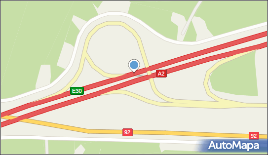 Węzeł 38 Groszki, A2 x DK2, Sinołęka - Węzeł drogowy
