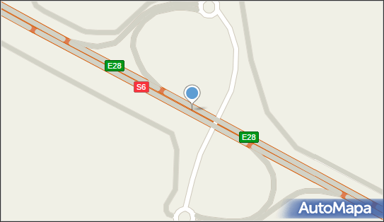 Węzeł 41 Rzechcino, S6, E28, Rzechcino - Węzeł drogowy