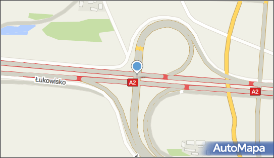 Węzeł 42/23 Łukowisko, A2 x DK19, Łukowisko - Węzeł drogowy