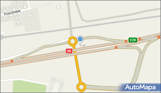 Węzeł 46 Łęczyce, S6, DK6, E28, Godętowo - Węzeł drogowy