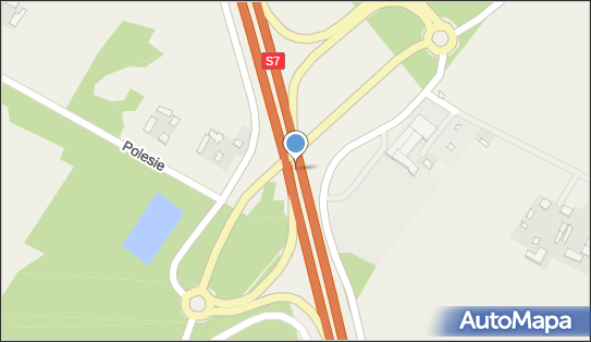 Węzeł 47 Pieńki Rzewińskie, S7, E77, Rybitwy - Węzeł drogowy