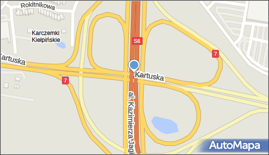 Węzeł 57 Gdańsk Karczemki, S6 x DK7, Gdańsk - Węzeł drogowy