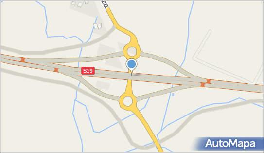 Węzeł 70 Miejsce Piastowe, S19 x DK28, Miejsce Piastowe - Węzeł drogowy