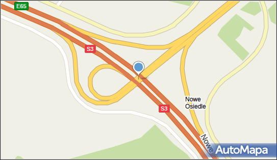 Węzeł Głogów Południe - Zjazd nr 42, Nowe Osiedle, Potoczek 67-222 - Węzeł drogowy