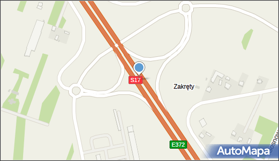 Węzeł Górzno - Zjazd nr 11, S17, E372, Górzno - Węzeł drogowy