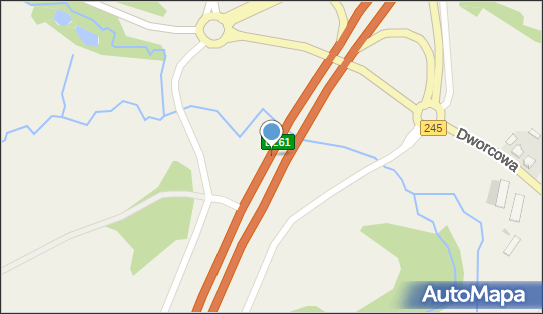 Węzeł Gruczno - Zjazd nr 6, S5, DW245, E261, Gruczno - Węzeł drogowy