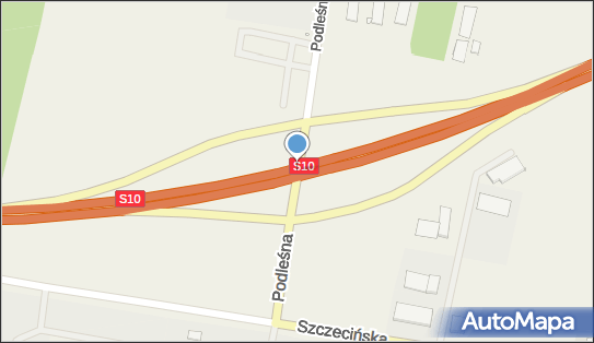Węzeł Kobylanka, S10 x DW120, Motaniec - Węzeł drogowy
