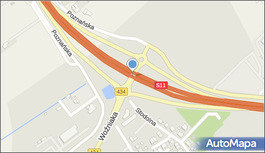 Węzeł Kórnik - Północ, Kórnik 62-023 - Węzeł drogowy