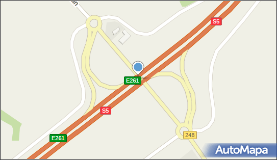 Węzeł Pruszcz - Zjazd nr 7, S5, DW248, E261, Zbrachlin - Węzeł drogowy
