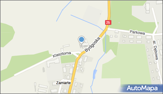 klasztor Karmelitów Bosych, Klasztorna 2, Zamarte 89-430 - Zabytek sakralny