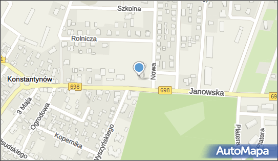 Kościół św. Elżbiety, Janowska698 35, Konstantynów 21-543 - Zabytek sakralny