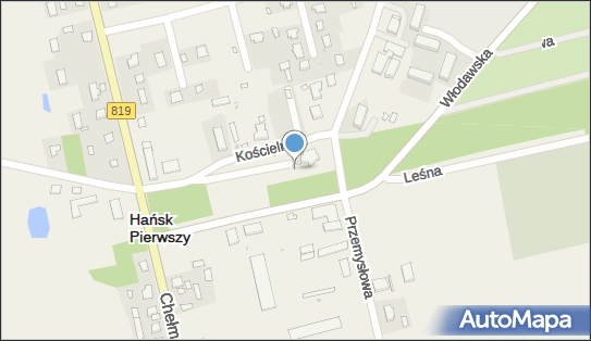 Kościół św. Rajmunda, Kościelna 6, Hańsk Pierwszy 22-235 - Zabytek sakralny