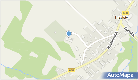 Kościół Świętego Krzyża, Kościelna 9, Przytuły - Zabytek sakralny