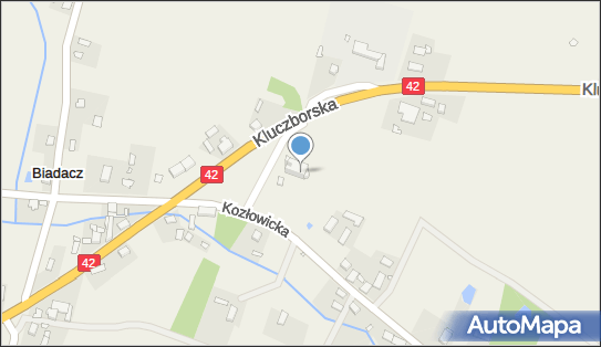 Kościół w Biadaczu, Kozłowicka 1, Biadacz - Zabytek sakralny