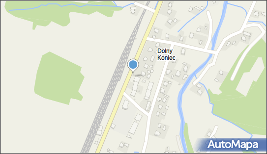 Posterunek Energetyczny, DW 892, Dolny Koniec - Zakład energetyczny