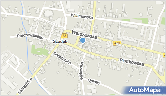 Zakład fotograficzny, DW 473 x DW 710, Piotrkowska, Szadek - Zakład fotograficzny