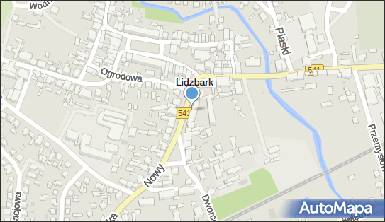 Zakład optyczny, DW 541, Nowy Rynek 2, Lidzbark - Zakład optyczny