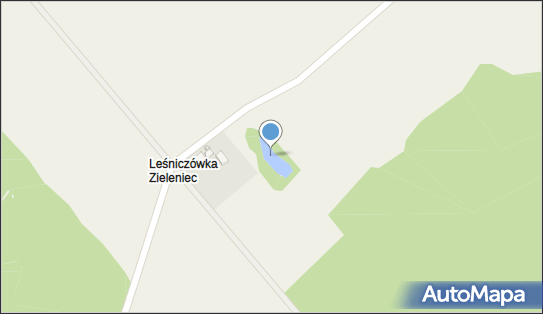 staw, Leśniczówka Zieleniec - Zbiornik wodny