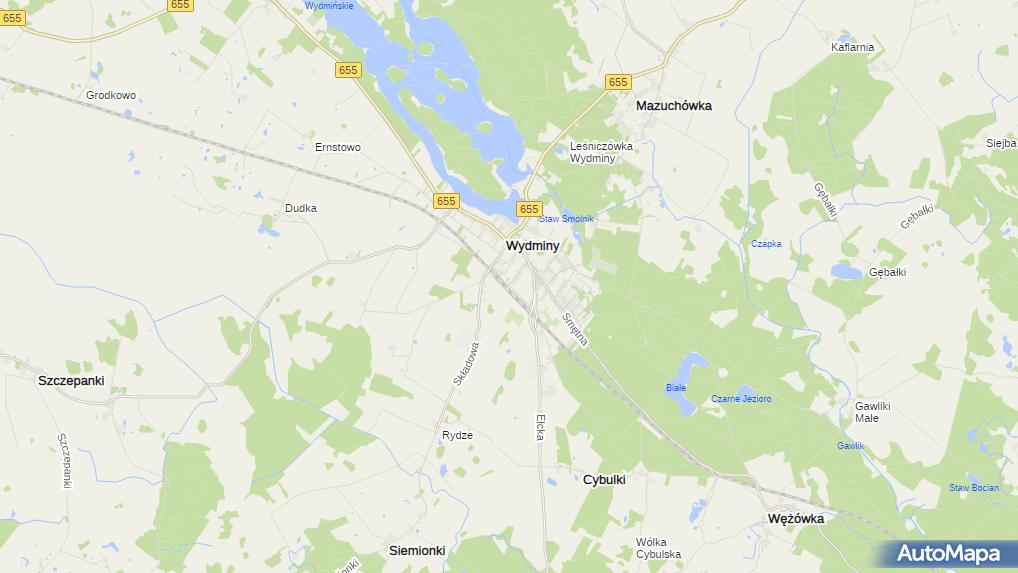 Wydminy, Kolejowa 4, Wydminy 11510 Dworzec kolejowy, Przystanek kolejowy