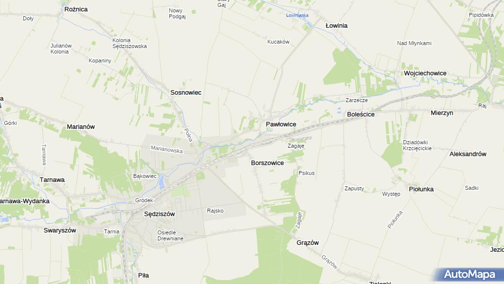 mapa satelitarna lhs Związek Zawodowy Maszynistów Kolejowych LHS w Sędziszowie 28 340 