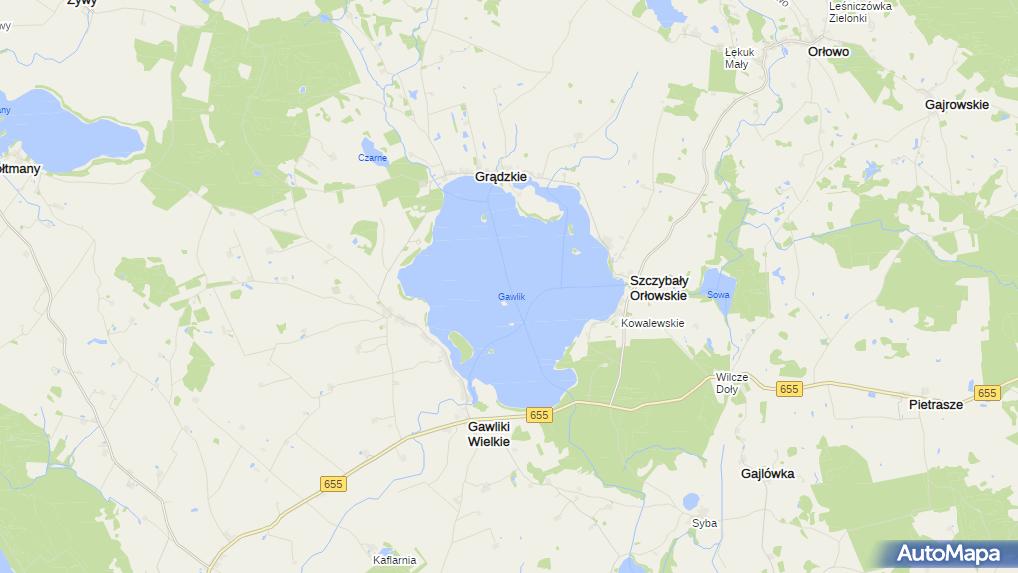 jez. Gawlik, Gawliki Wielkie, Gawliki Wielkie 11510 Zbiornik wodny