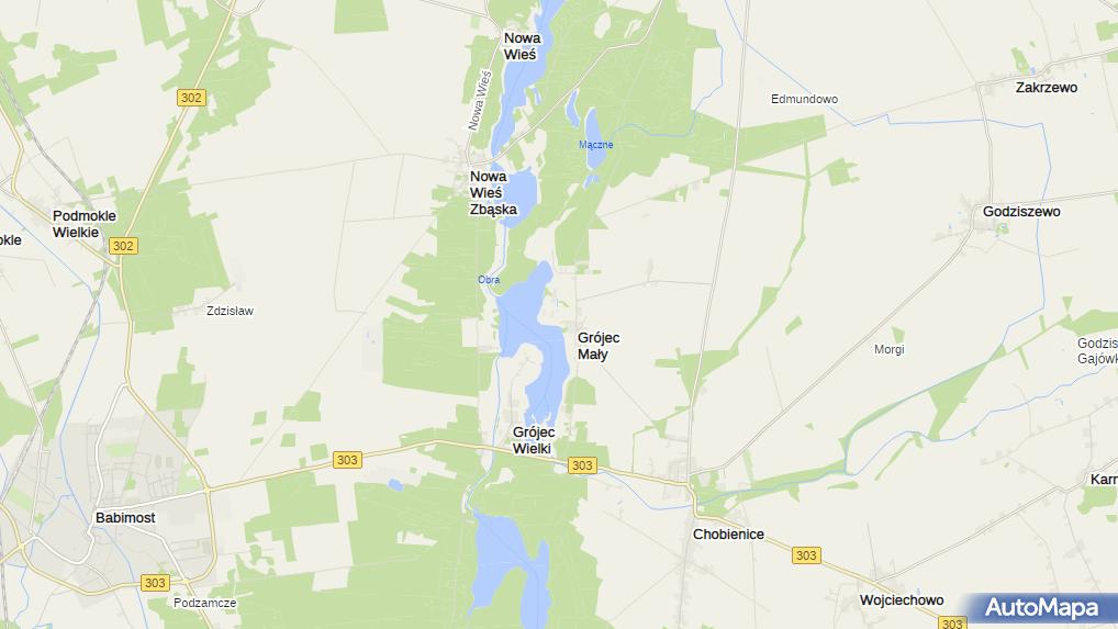 Jezioro Grójeckie, Grójec Mały, Grójec Mały 64214 Zbiornik wodny
