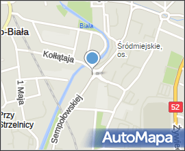 Bielsko-Biała, intersection of Dmowski, Kierowa, Sempołowska and Kołłątaj Str