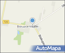 Biskupice, skrzyzowanie