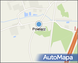 Exit from N7 Powierz, Poland