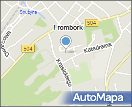 Frombork wahadlo Foucault z gory