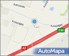 Koszajec, kapliczka i budynek