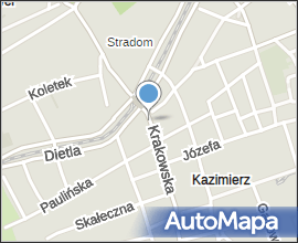 Krakov, Kazimierz, podloubí nedaleko ulice Dietla