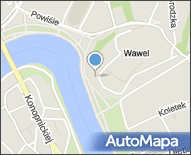 Krakov, Wawel, pohled přes řeku Vislu