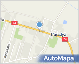 Paradyż - kościół pw. Przemienienia Pańskiego (widok z przodu)