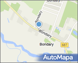 Podlaskie - Michałowo - Bondary - NW-Ctr - DW687 - v-SE