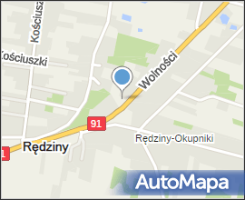 Rędziny (pow częstochowski)-mapka