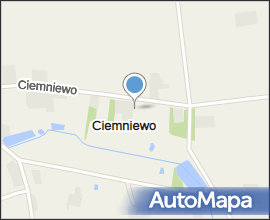 Road in Ciemniewo (Poland)