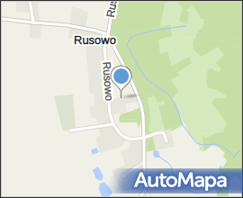 Rusowo - droga przez wieś B