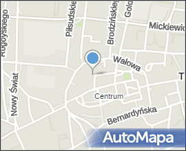 Tarnów, centrum města, malba na budově náboženské školy